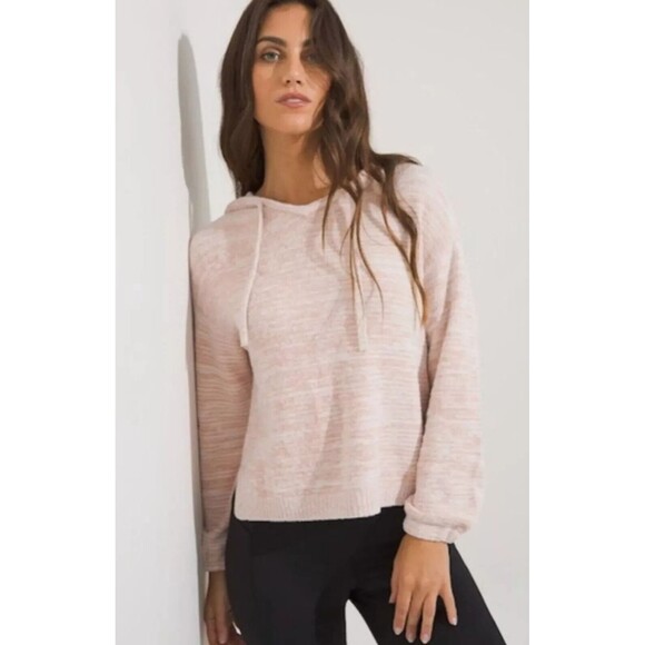 Wmn's NWT~SOMA Weekend Marshmallow Knit Hooded Sweater in Light Pink (Hush) XL - Picture 1 of 5